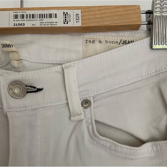 Rag and Bone white stretchy jeans size 27 - Picture 2 of 5